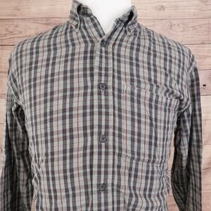 CABELA'S LONG SLEEVE PLAID FLANNEL BUTTON DOWN SHIRT MENS SIZE M REG